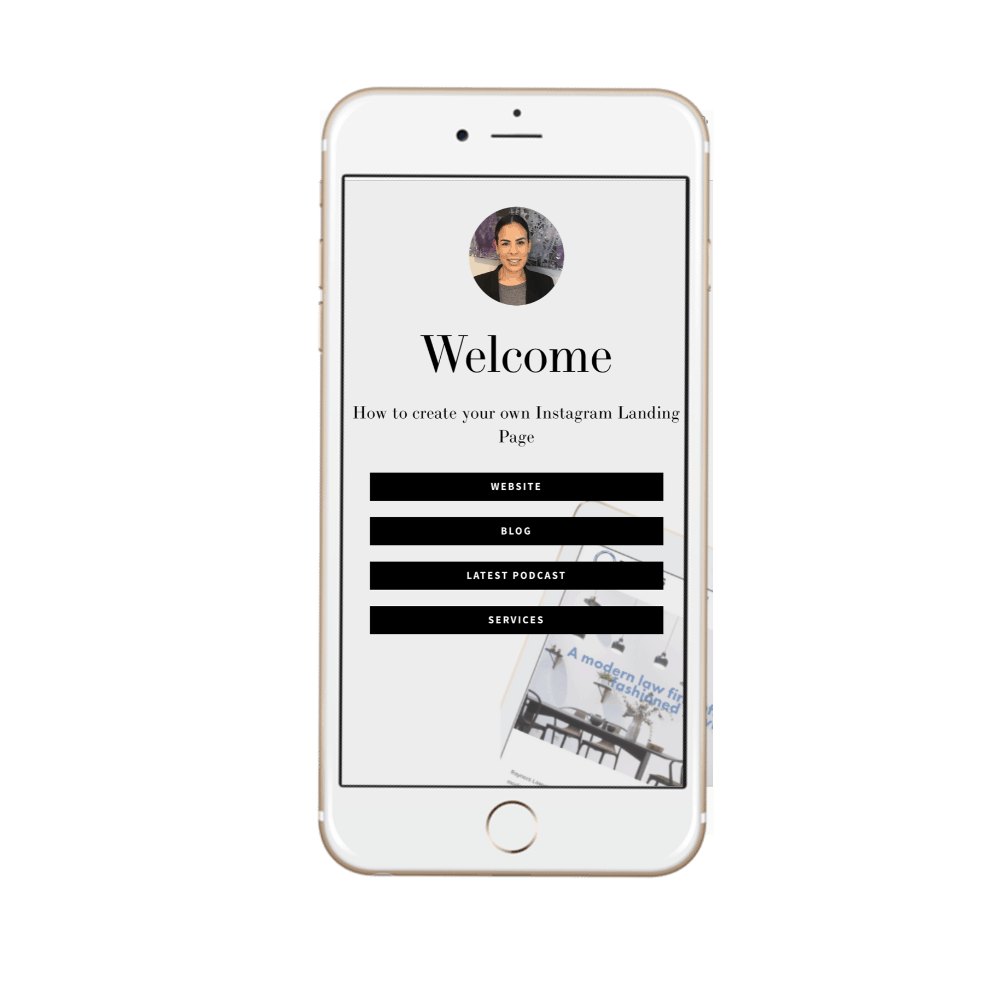 Squarespace Instagram Landing Page - Jacket Cover Template